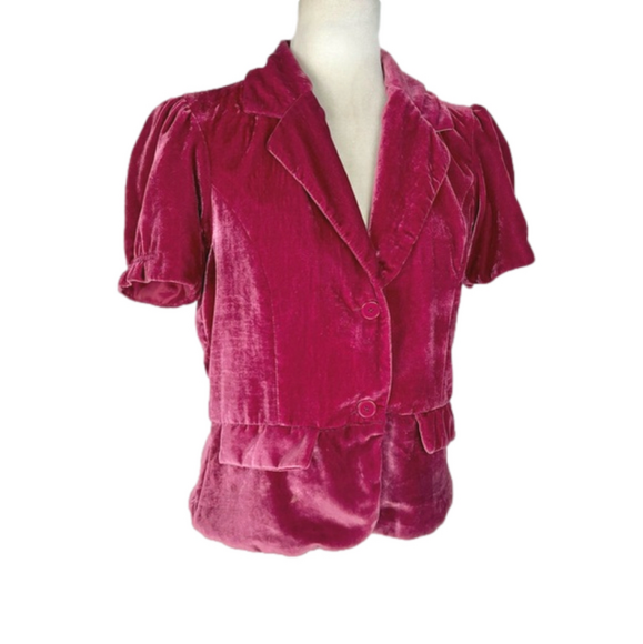 Old Navy Jackets & Blazers - Old Navy berry velvet blazer